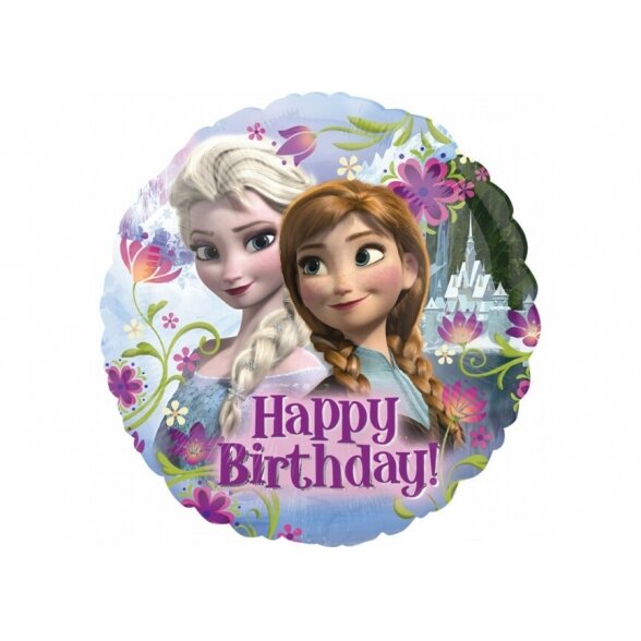Balionas "Frozen Happy birthday", 45cm