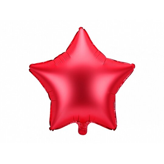 Balionas "Žvaigždė", raudona metalik, 45cm