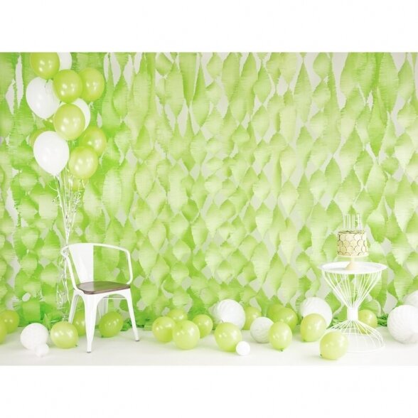 Balionas Strong Partydeco, pastelinė laimo žalia (pastel lime green) spalva, 30 cm 1