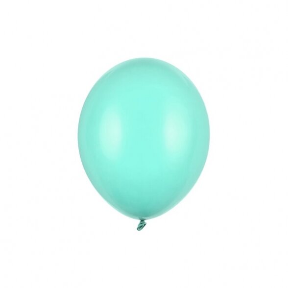 Balionas Strong Partydeco, pastelinė šviesiai mėtinė (pastel light mint) spalva, 30 cm