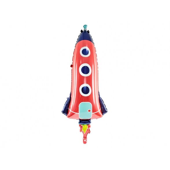 Balionas "Raketa", raudonos spalvos, 44cm x 115cm