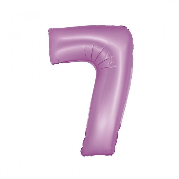 Balionas skaičius 7, 86 cm, violetinis