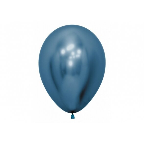 Balionas su atspindžio efektu, mėlynas, 30 cm