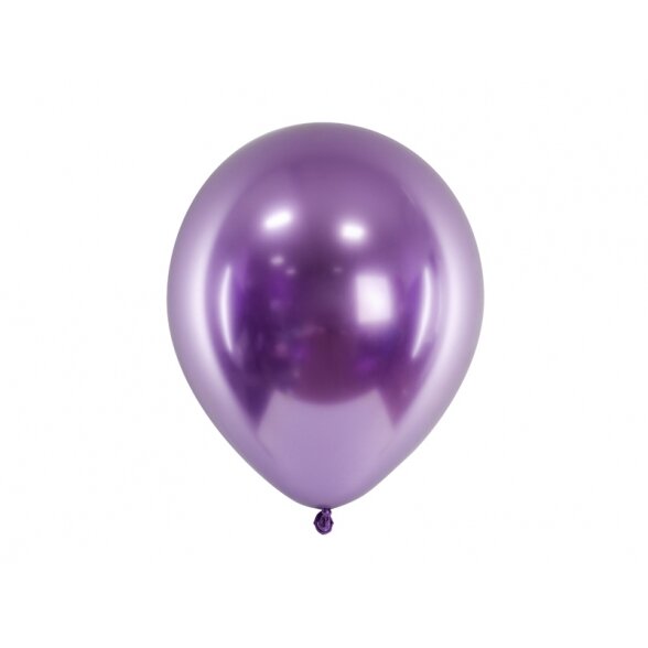 Balionas su atspindžio efektu, violetinis, 30 cm