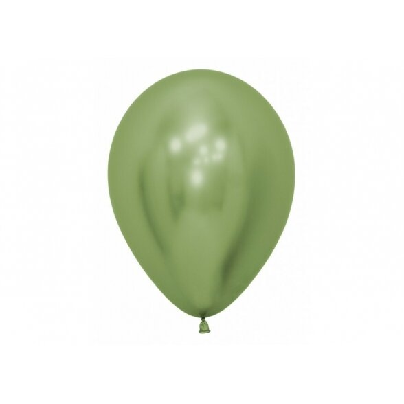 Balionas su atspindžio efektu, žalios citrinos spalvos, 30 cm