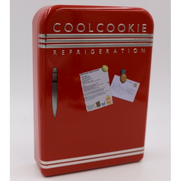 Dovanų dėžutė "Classic fridge", raudonos spalvos