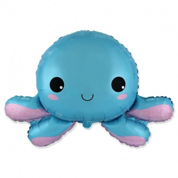 Folinis balionas "Laimingas aštuonkojis", Happy octopus, 61cm