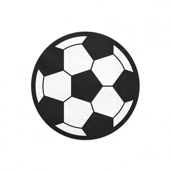 Servetėlės futbolo kamuolys, forminės, 20 vnt