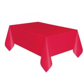 Staltiesė, raudona spalva, 137cm  x 274cm